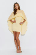 Cape tube dress - Jaune clair