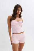 14+ folded waist shorts - Corail