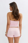 14+ folded waist shorts - Corail