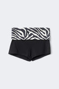 14+ folded waist shorts - Pink dot