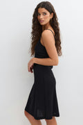 90s slip dress - Noir