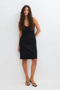 90s slip dress - Noir