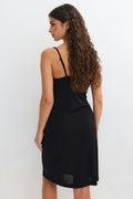 90s slip dress - Noir
