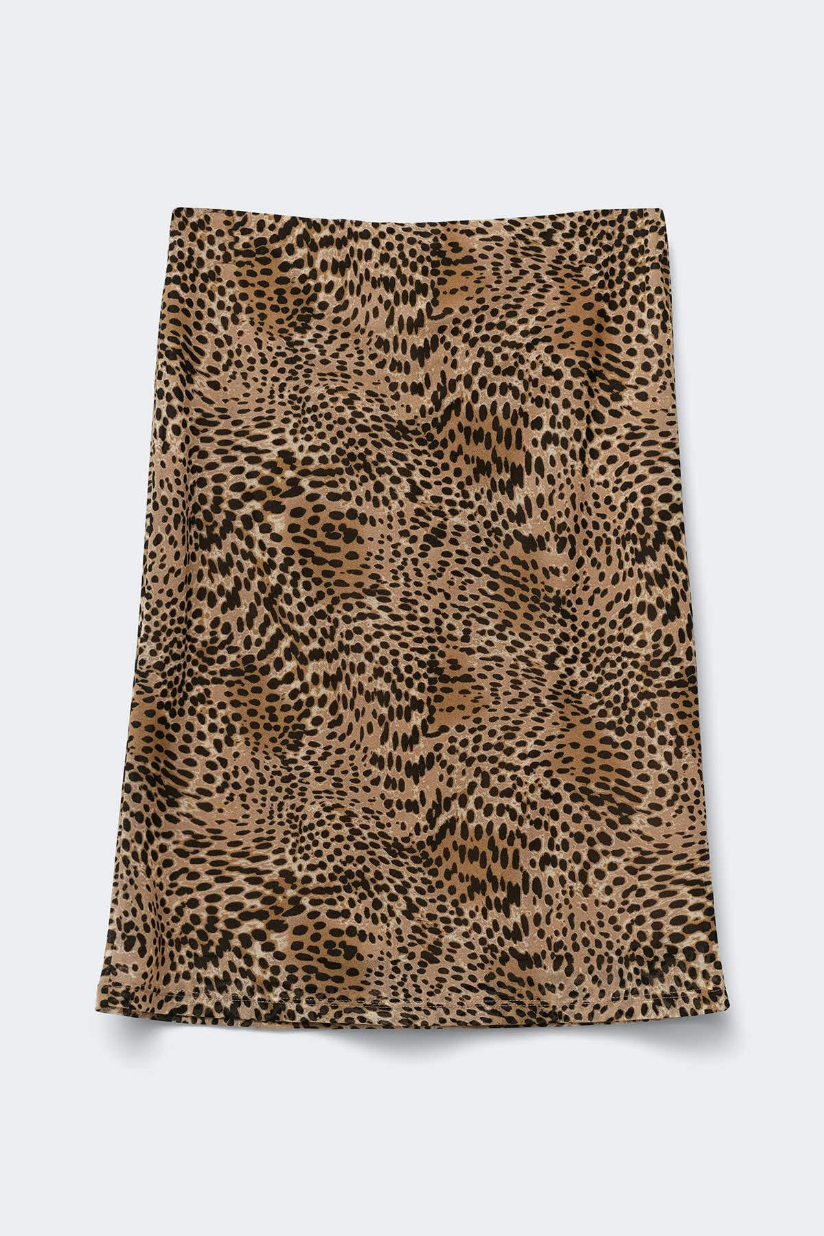 Midi skirt - Cream dot