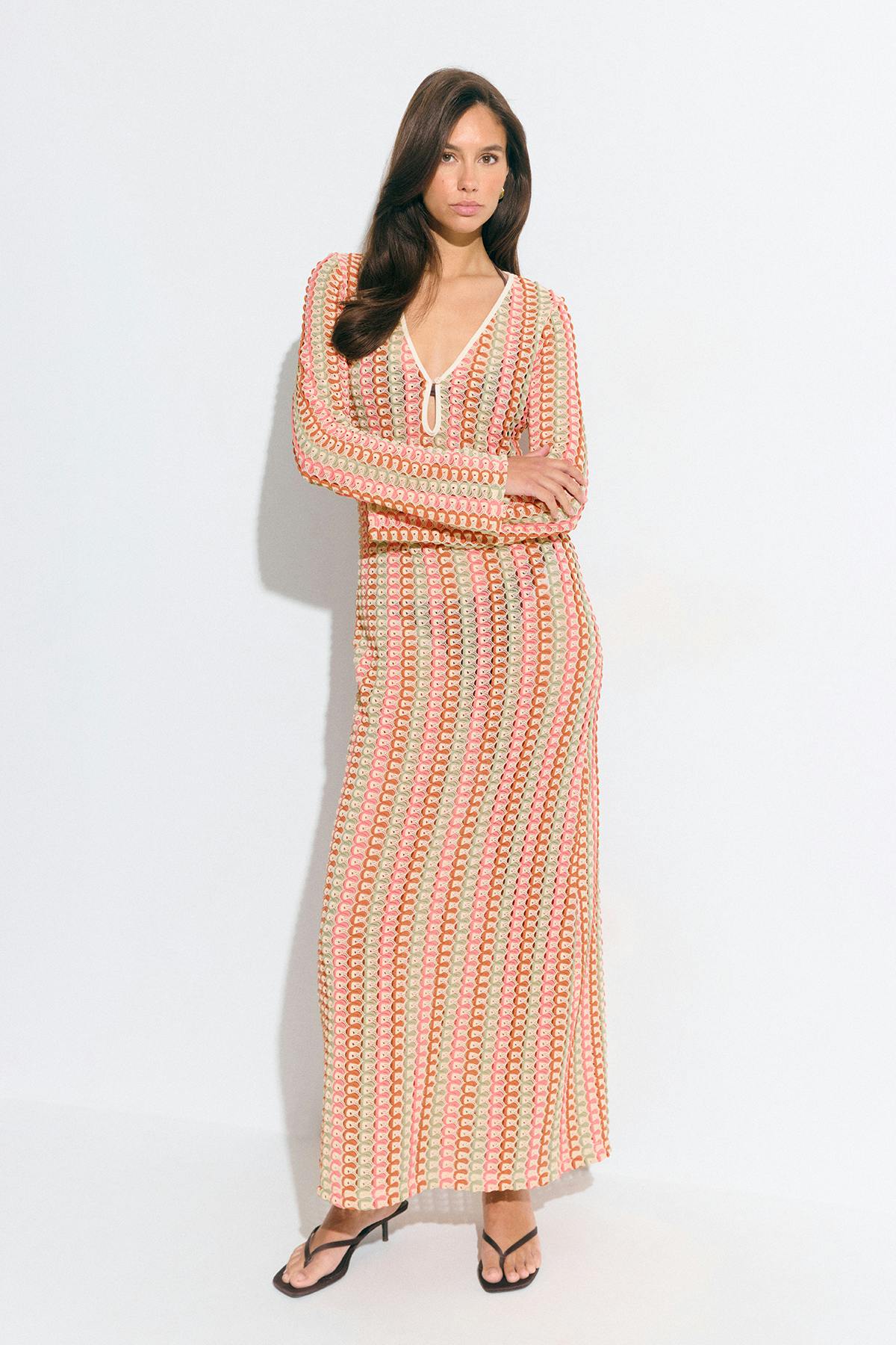 Multi colour maxi dress - Multicolore