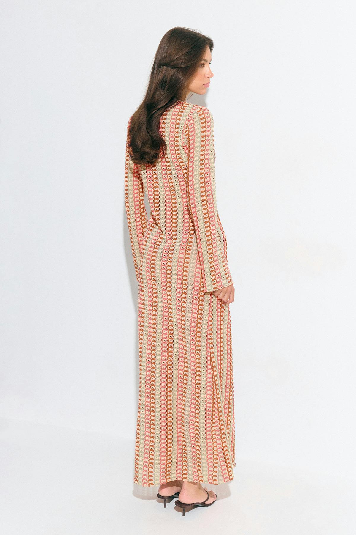 Multi colour maxi dress - Multi pastel