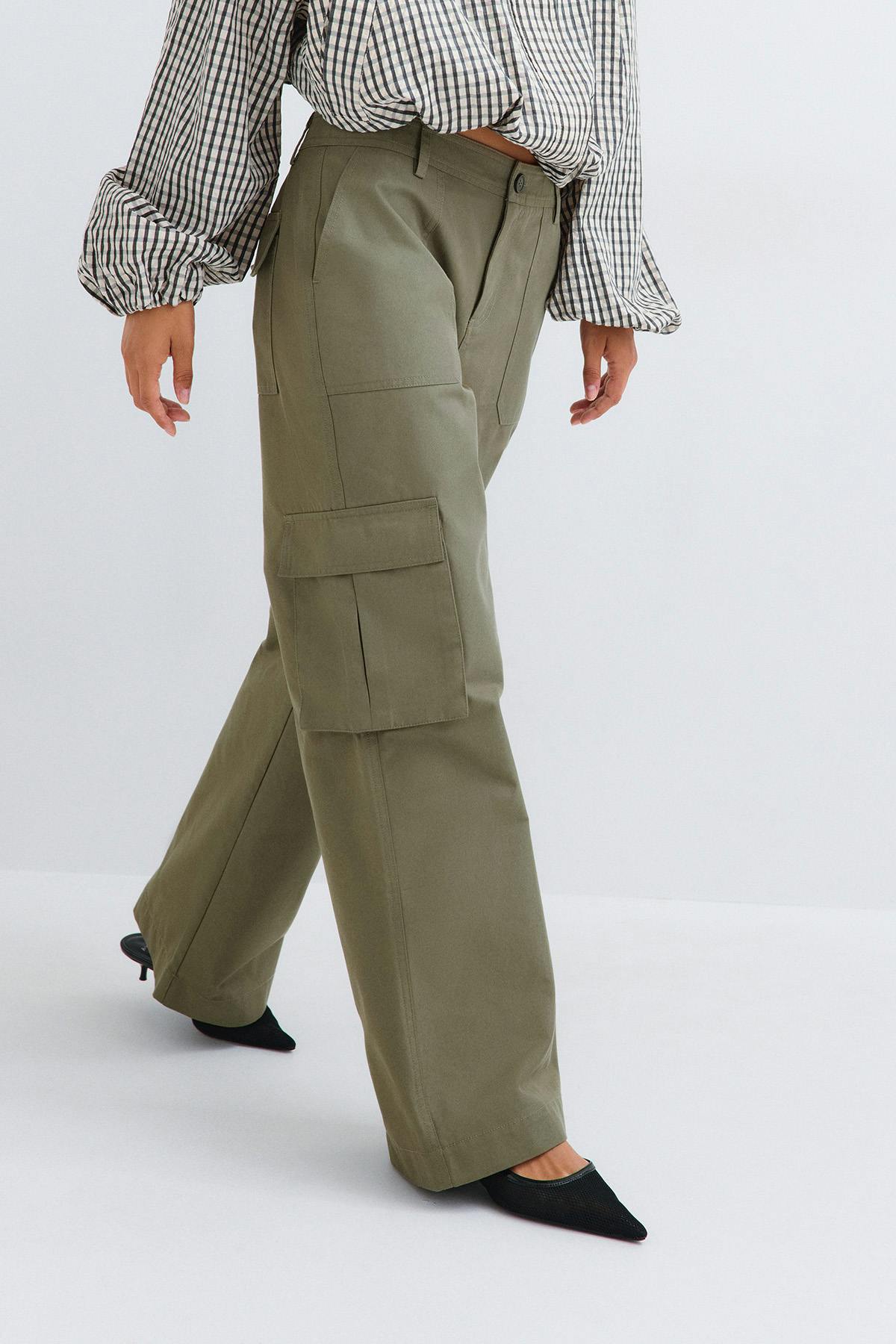 Cargo trousers - Khaki green