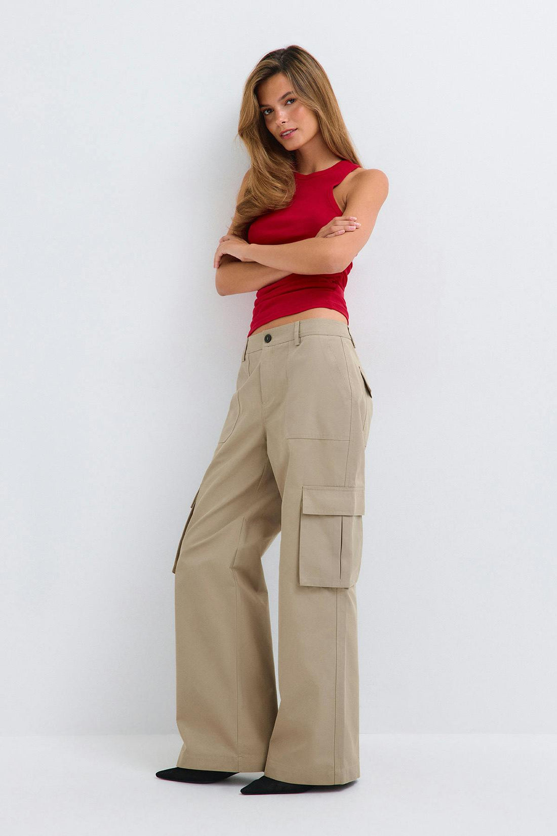Cargo trousers - Taupe