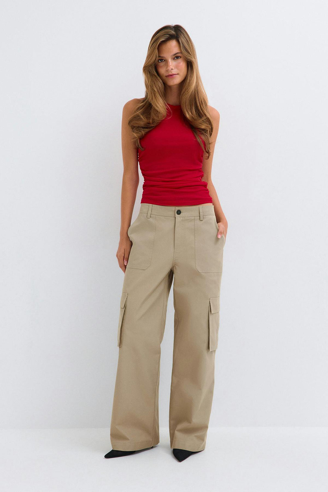 Cargo trousers - Taupe