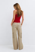 Cargo trousers - Taupe