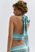 14+ halterneck top - Blanc cassé