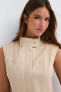 Shaped utility top - Kaki