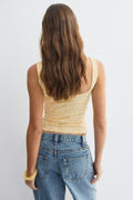 Lace corset top - Jaune clair