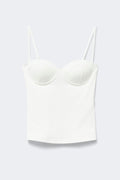 14+ bustier singlet - Navy blazer