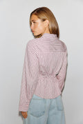 Smock shirt - Mauve/stripe