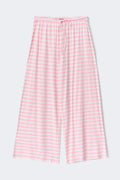 Soft drawstring trousers - Pink stripe