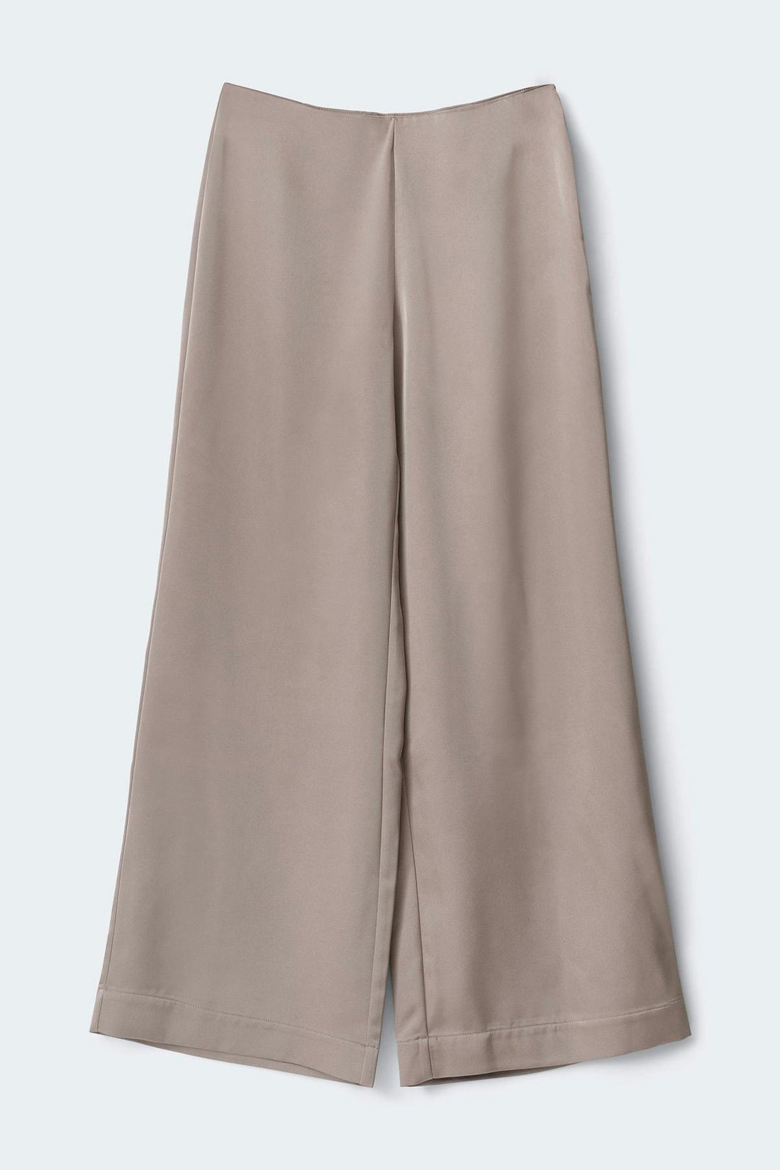 Glow tall satin trousers - Taupe grey