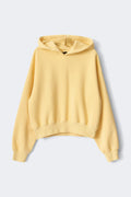Cropped embroidery hoodie - Orange/pink