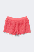 Y crochet shorts - Corail