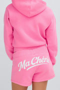 Y sweat shorts - Pink/cherie