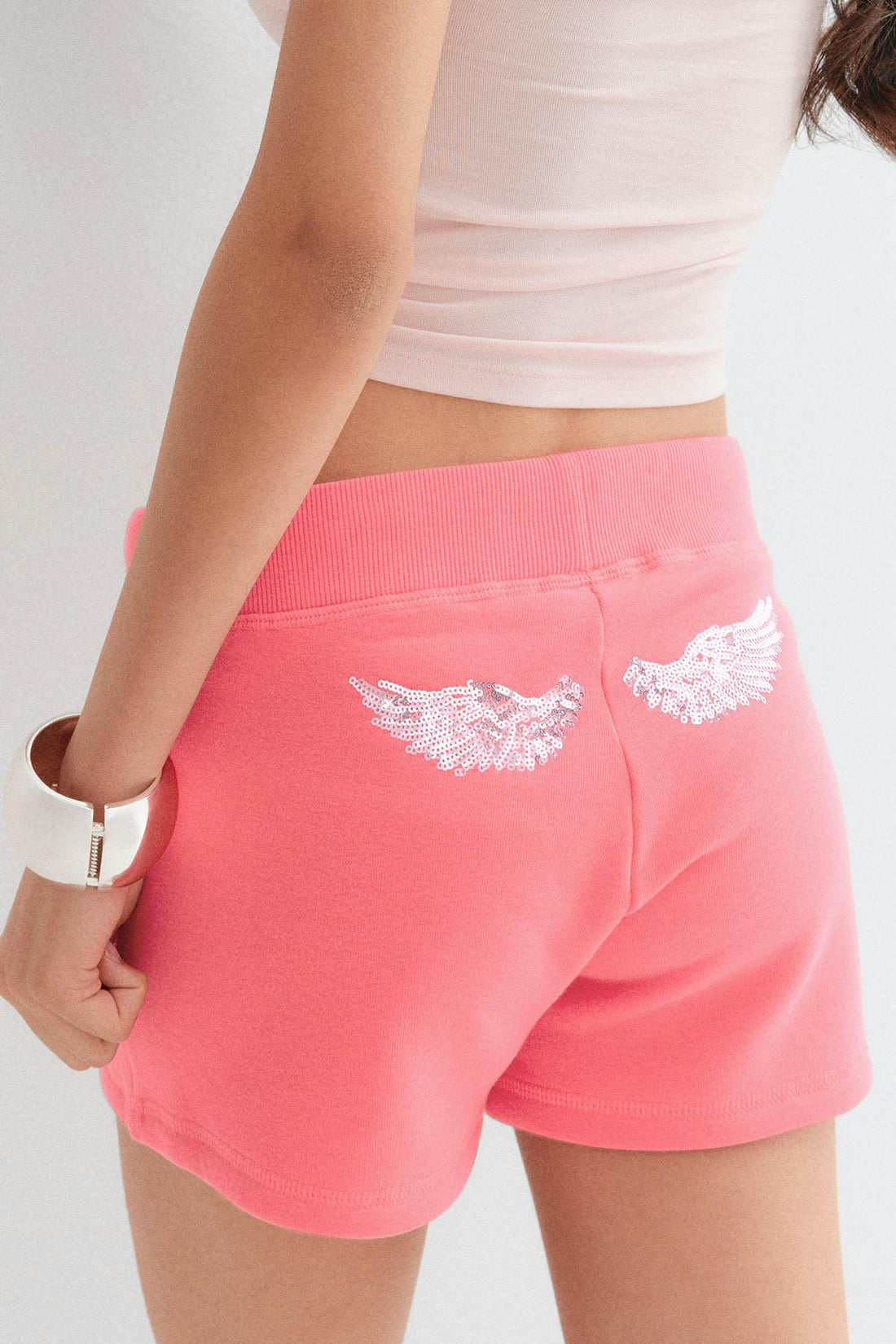 Y sweat shorts - Corail