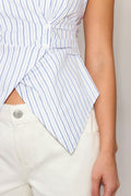 Wrap shirt - Khaki stripe
