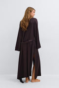 Satin loungewear robe