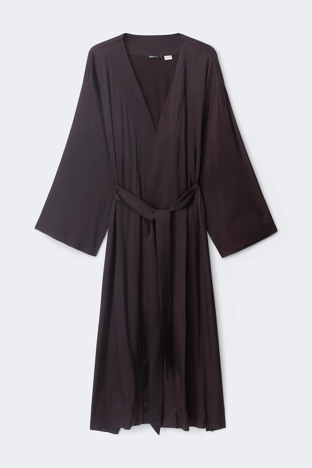 Satin loungewear robe