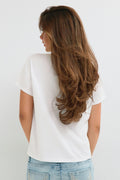 14+ printed tee - White/silver