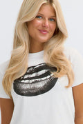 14+ printed tee - White/silver