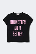 14+ printed tee - Black/print