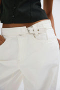 Buckle baggy jeans - Rinse