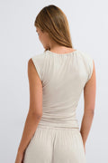 Soft loungewear singlet - Noir
