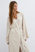 Soft loungewear robe - Gardenia