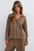 Soft pyjamas shirt - Marron foncé