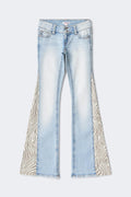 14+ wedge iconic flare jeans - Bleu clair
