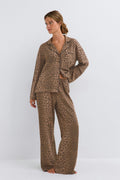 Soft pyjamas trousers - Marron foncé