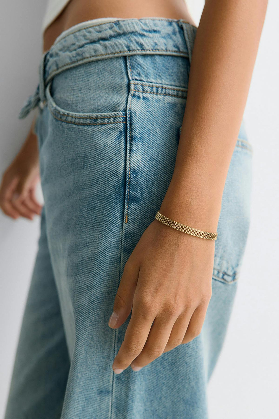Stainless steel bracelet - Doré