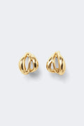 Chunky swirl hoops - Argent