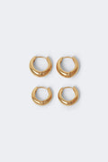 2-pack stainless steel earrings