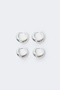 2-pack stainless steel earrings - Doré