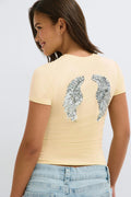 Y printed tee - Flan