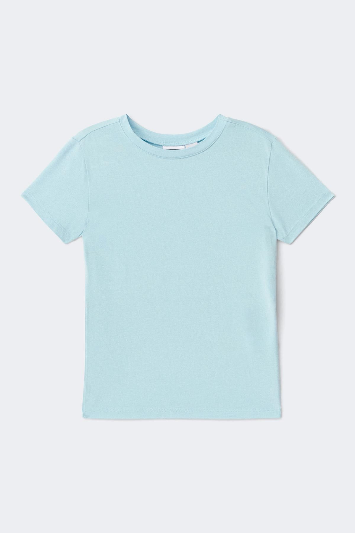 Y printed tee - Bleu clair