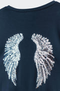 Y printed tee - Bleu clair