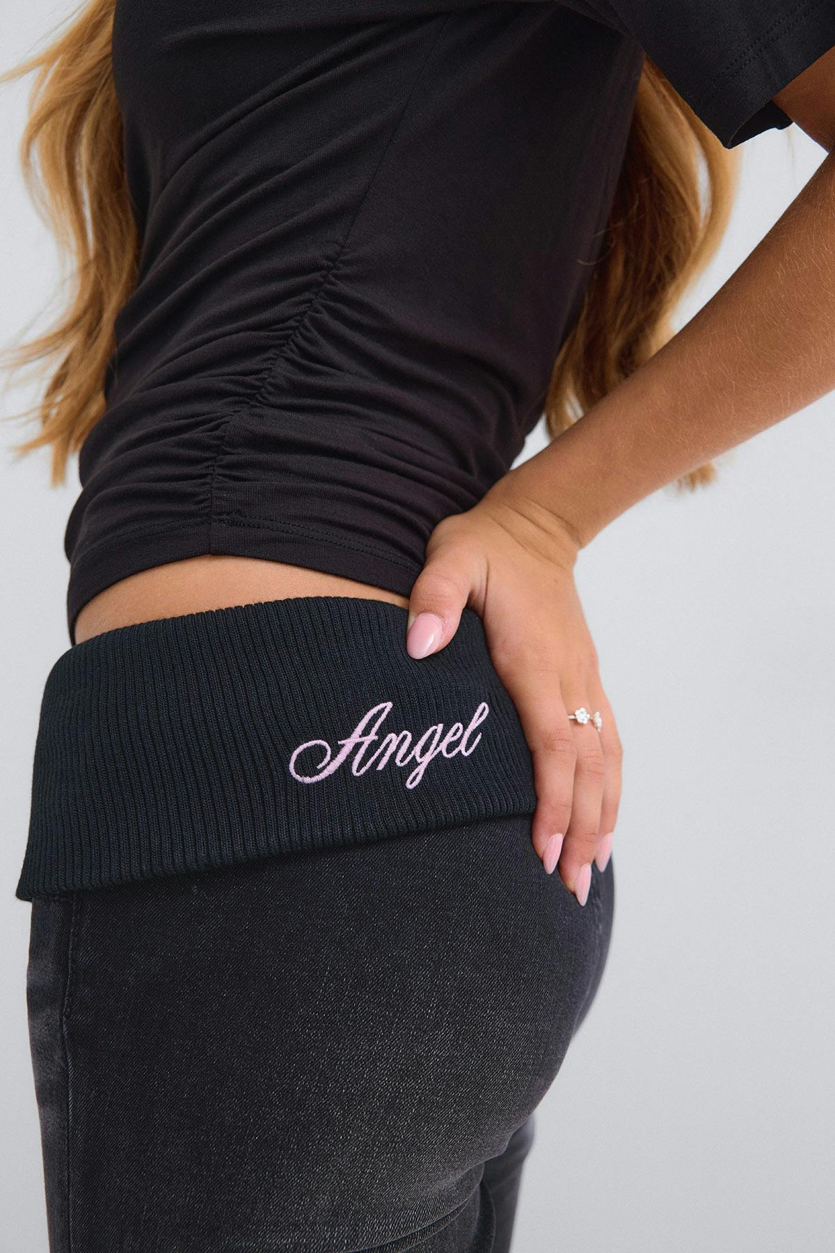 Y lowkey folded jeans - Offblack