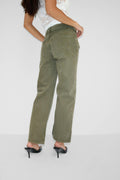 Crush cropped jeans - Kaki