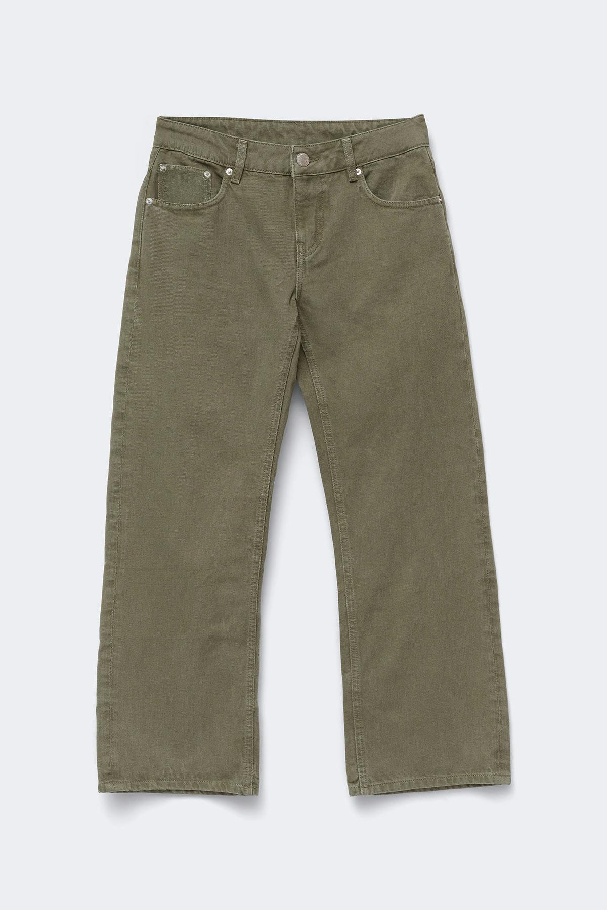 Crush cropped jeans - Kaki