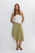 Asymmetric skirt - Egret