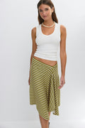 Asymmetric skirt - Egret