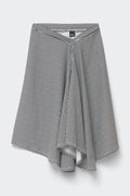 Asymmetric skirt - Black stripe